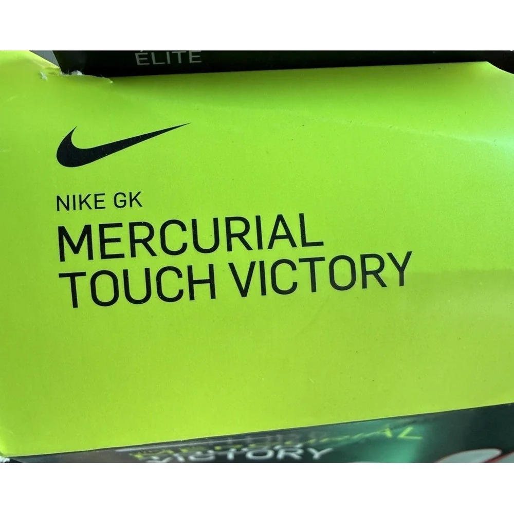 NIB Nike GK Mercurial Touch‎ Victory Soccer Gloves White Orange GS-0382 Sz 11